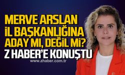 Merve Arslan İl Başkanlığına aday mı, değil mi? Z HABER'e konuştu!