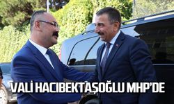 Vali Hacıbektaşoğlu’ndan MHP İl Başkanı Korkmaz’a İadeiziyaret