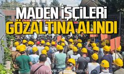 Maden işçileri Enerji Bakanlığı’nda gözaltına alındı.
