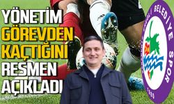 Yönetim kulübü önce borç batağına soktu şimdi de görevden kaçtığını resmen açıkladı