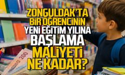 Zonguldak’ta bir öğrencinin yeni eğitim yılına başlama maliyeti ne kadar?