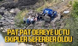 Kozlu’da Pat Pat dereye uçtu: 1 Yaralı
