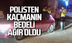 Polisten kaçmanın bedeli ağır oldu