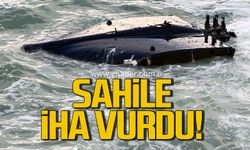 Akçakoca sahiline vuran İHA paniğe neden oldu