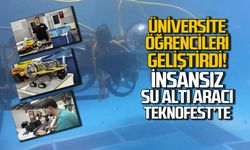 Üniversite öğrencileri geliştirdi... İnsansız sualtı aracı Teknofest'te