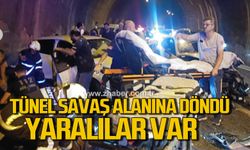Değirmenağzı Tünelinde kaza.Yaralılar var