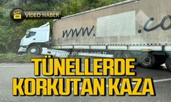 Gökgöl tünelleri’nde kaza! Trafik tek şeride düştü
