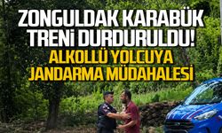 Zonguldak-Karabük treni durduruldu... Alkollü yolcuya jandarma müdahalesi
