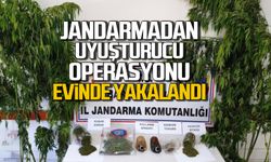 Jandarmadan uyuşturucu operasyonu evinde yakalandı