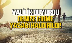 Zonguldak'ta denize girme yasağı kaldırıldı.