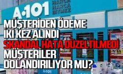 Zonguldak’ta A101 müşteriden iki kez tahsilat yaptı geri ödemiyor!