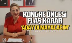 Zerrin Yılmaz Erdoğan: "Aday olmayacağım"