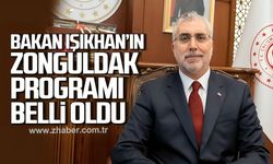 Bakan Işıkhan'ın Zonguldak programı belli oldu