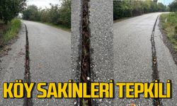 Fiber internet için kazılan yol kapatılmadı, köy sakinleri tepki gösterdi