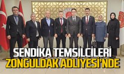 Sendika temsilcileri Gökhan Kapağan ve Birtan Şeker’i ziyaret etti