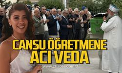Cansu öğretmen son yolculuğuna uğurlandı