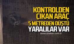 Bartın’da otomobil alt geçit temeline uçtu: 2 Yaralı