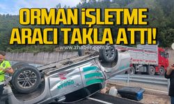 Devrek’te orman işletme aracı kaza yaptı: Şoför yaralandı