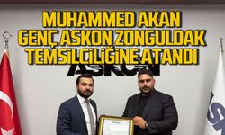Muhammed Akan, Genç ASKON Zonguldak temsilciliğine atandı