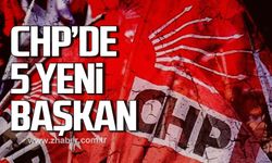CHP Zonguldak’ta 5 yeni Başkan