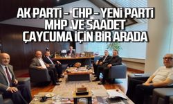 Ak Parti , CHP , Yeni Parti, MHP ve Saadet Çaycuma için bir arada