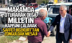 "Makamda oturarak değil, milletin kapısını çalarak"  Saffet Bozkurt’tan Zonguldak mesajı