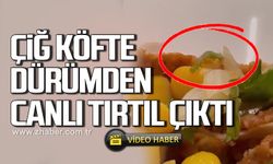 Bir ısırık aldı, gördüklerine inanamadı! Çiğ köfteden canlı tırtıl çıktı