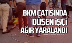 Zonguldak'ta BKM çatısında düşen işçi ağır yaralandı