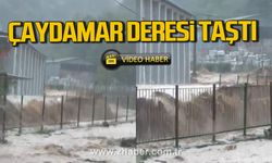 Zonguldak’ta Çaydamar deresi taştı.