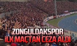 Zonguldakspor, taraftar yüzünden ceza aldı