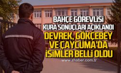 Devrek, Gökçebey ve Çaycuma TYP bahçe görevlisi isimleri belli oldu