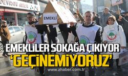 Emekliler Zonguldak'ta sokağa çıkıyor. 'Geçinemiyoruz'