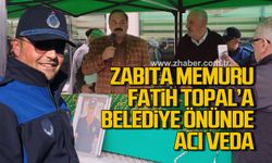 Kozlu Belediyesi’nde Fatih Topal için duygu dolu tören