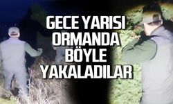 Gece yarısı Çaycuma'da böyle yakalandılar