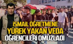 Öğretmen İsmail Akçaoğlu’na acı veda! Tabutunu öğrencileri omuzladı