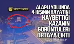 4 kişinin öldüğü kazanın güvenlik kamerası görüntüleri ortaya çıktı