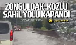 Zonguldak-Kozlu sahil yolu kapandı