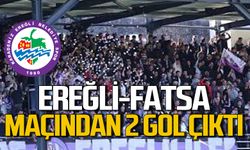 Ereğli Belediyespor ile Fatsa maçında 2 gol atıldı