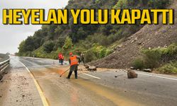 Sağanak yağışlar heyelana neden oldu