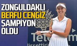 Zonguldaklı Berfu Cengiz, Ankara Open’da şampiyonluğa ulaştı kupayı kaldırdı