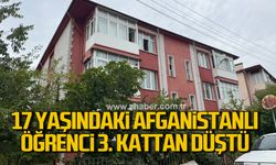Karabük'te 3. kattan düşen Afganistanlı öğrenci hastaneye kaldırıldı