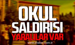 Manisa'da okul saldırısı. Yaralılar var.