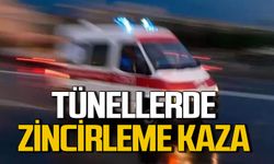 Zonguldak'ta tünellerde zincirleme kaza: 3 araç kazaya karıştı