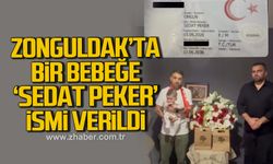 Zonguldak'ta bir bebeğe 'Sedat Peker' ismi verildi