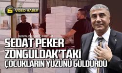 Sedat Peker Zonguldak’taki çocukların yüzünü güldürdü