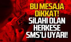 Silah sahiplerine dikkat çeken SMS! Herkese gönderiliyor
