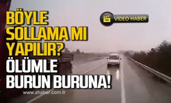 Böyle sollama mı olur? Karabük'te hatalı sollama faciaya neden oluyordu