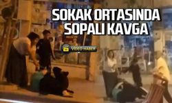 Sokak ortasında sopalı kavga... Yaralı var