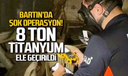 Bartın'da şok operasyon... 8 ton titanyum ele geçirildi
