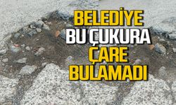 Zonguldak Belediyesi 1 yıldır bu çukura çare bulamadı!